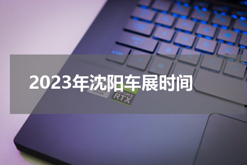 2023年沈阳车展时间