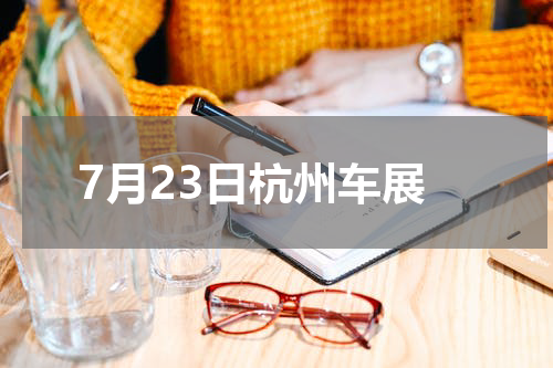 7月23日杭州车展