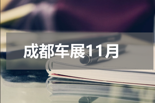 成都车展11月