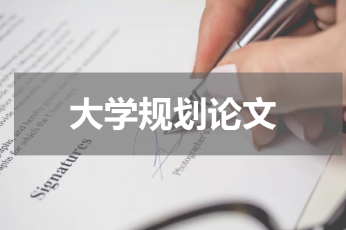 大学规划论文