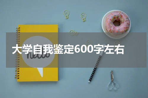 大学自我鉴定600字左右