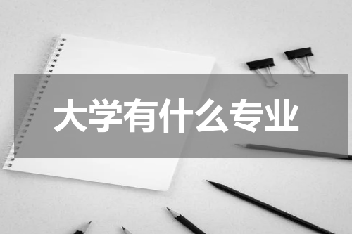 大学有什么专业