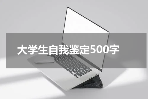 大学生自我鉴定500字