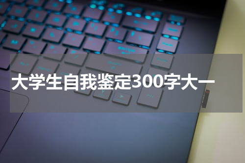 大学生自我鉴定300字大一