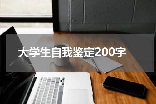 大学生自我鉴定200字