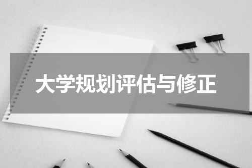 大学规划评估与修正
