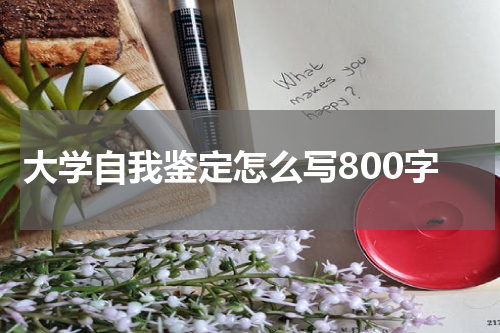 大学自我鉴定怎么写800字