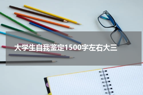 大学生自我鉴定1500字左右大三