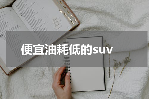 便宜油耗低的suv