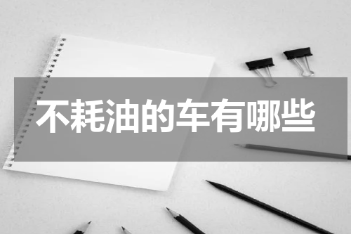 不耗油的车有哪些