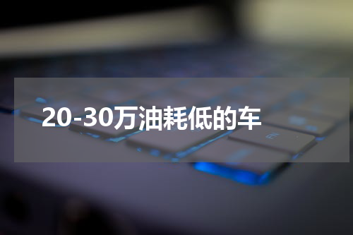20-30万油耗低的车