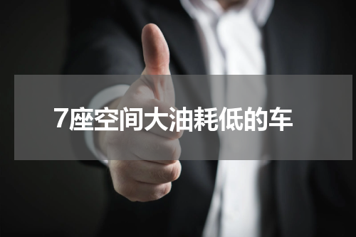 7座空间大油耗低的车