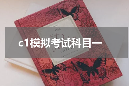 c1模拟考试科目一