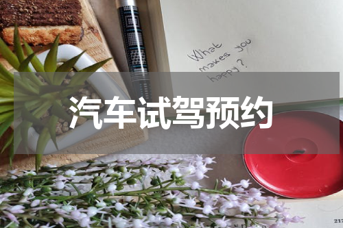 汽车试驾预约