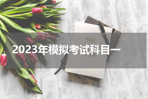 2023年模拟考试科目一