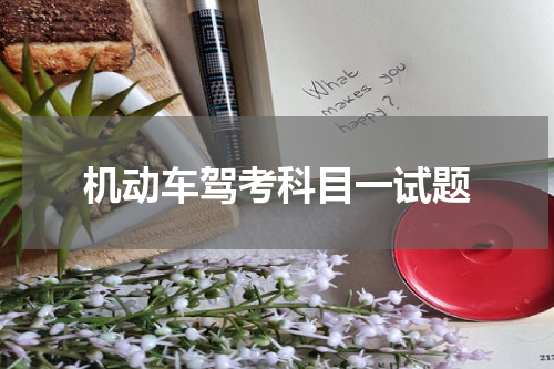 机动车驾考科目一试题
