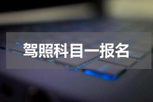 驾照科目一报名