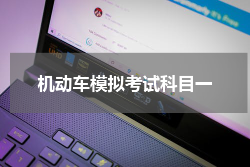 机动车模拟考试科目一