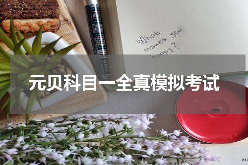 元贝科目一全真模拟考试