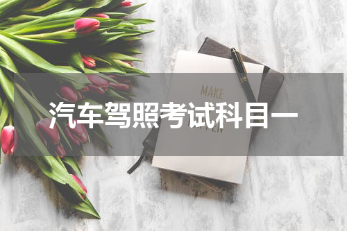汽车驾照考试科目一