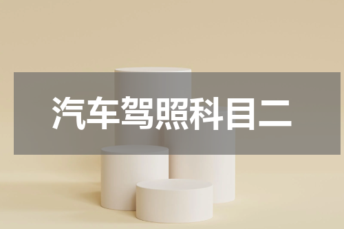 汽车驾照科目二