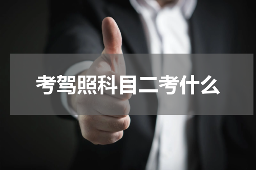 考驾照科目二考什么
