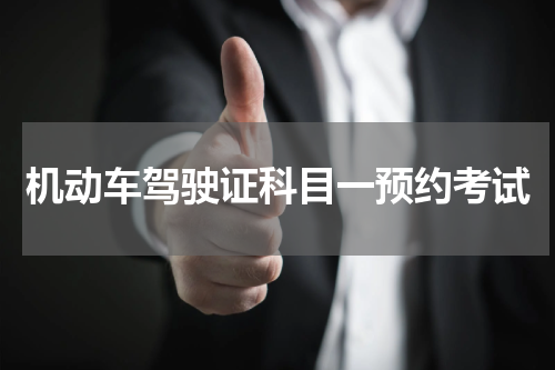 机动车驾驶证科目一预约考试 考驾照怎么预约考试科目一