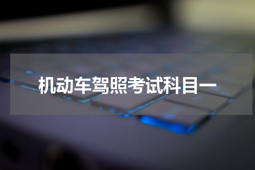 机动车驾照考试科目一