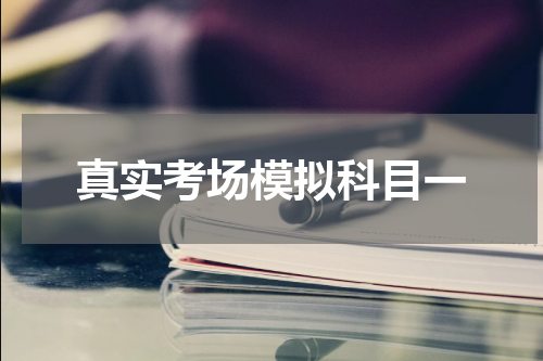 真实考场模拟科目一