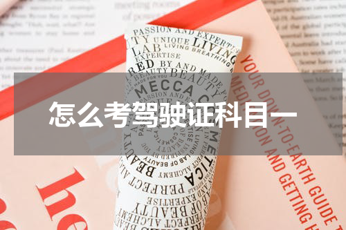 怎么考驾驶证科目一
