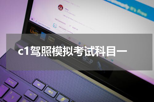 c1驾照模拟考试科目一