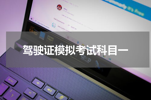 驾驶证模拟考试科目一