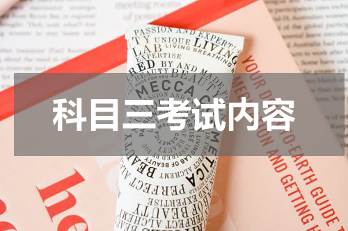 科目三考试内容