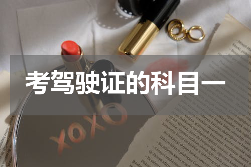 考驾驶证的科目一