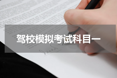 驾校模拟考试科目一
