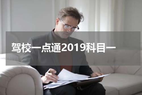 驾校一点通2019科目一