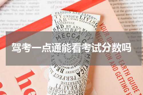 驾考一点通能看考试分数吗