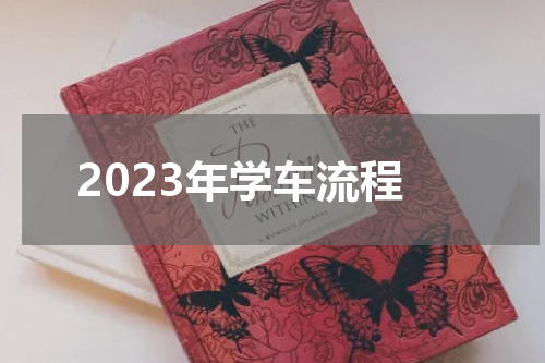 2023年学车流程