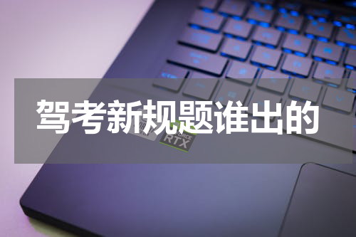 驾考新规题谁出的