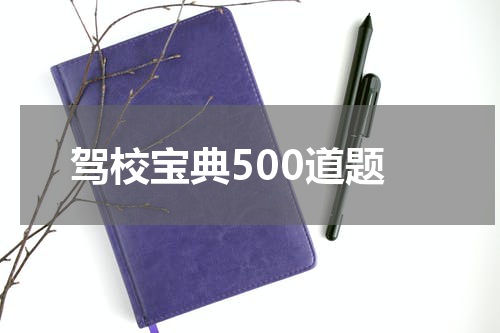 驾校宝典500道题