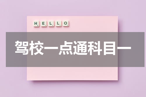驾校一点通科目一