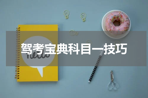 驾考宝典科目一技巧