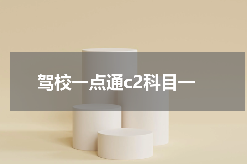 驾校一点通c2科目一