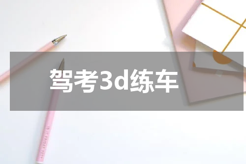 驾考3d练车
