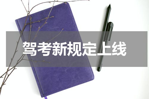 驾考新规定上线