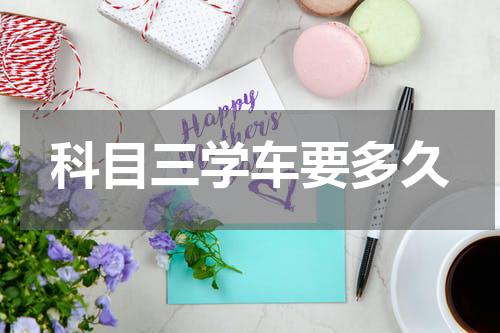 科目三学车要多久