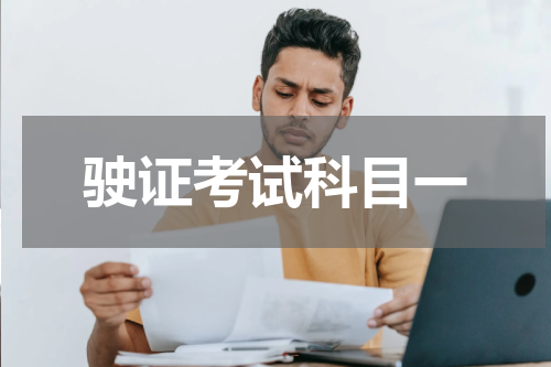 驶证考试科目一