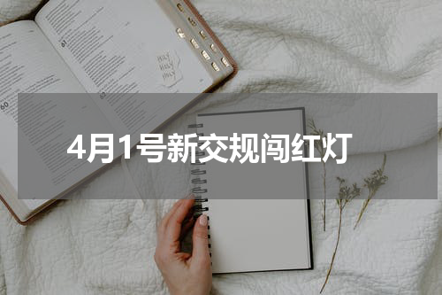 4月1号新交规闯红灯