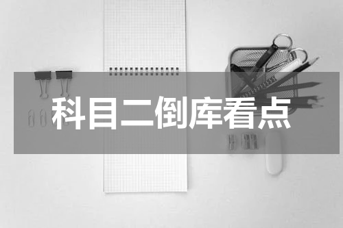 科目二倒库看点