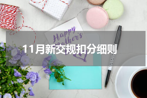 11月新交规扣分细则